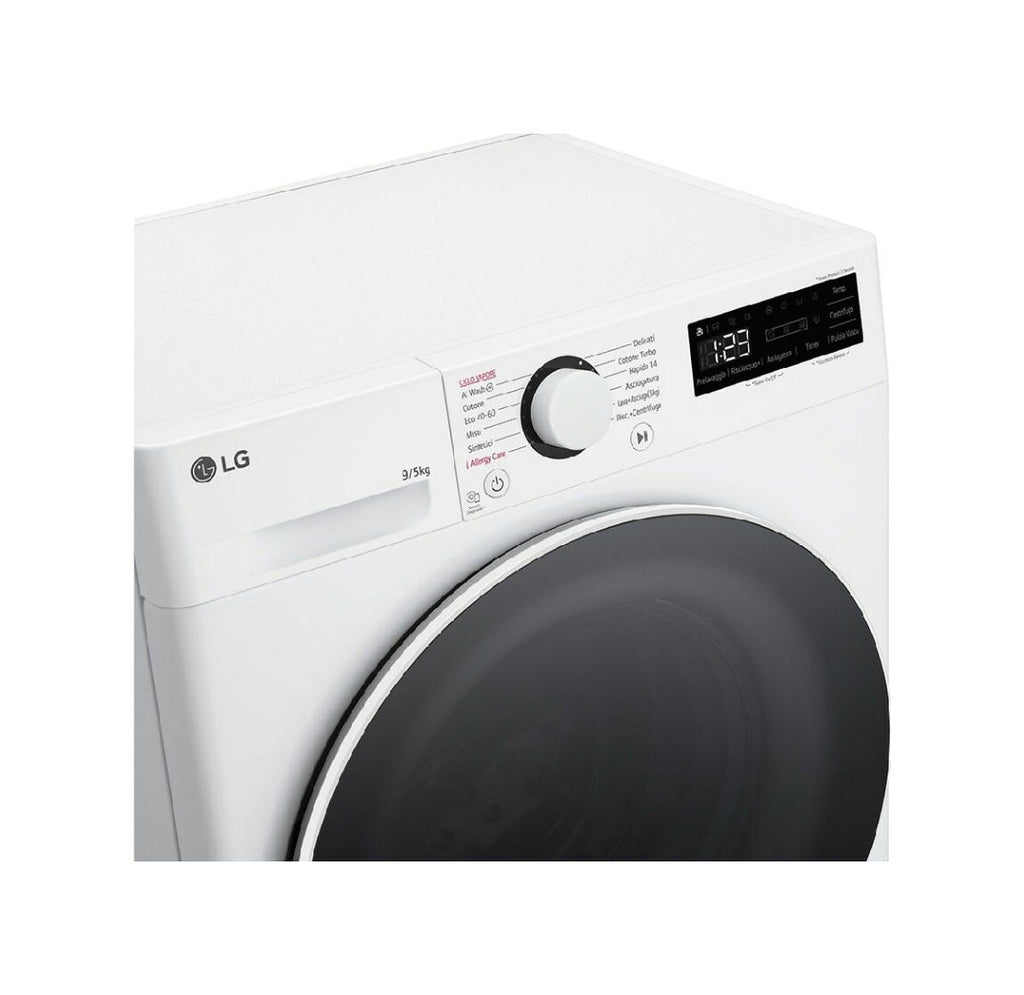 LG D2R5S09TSWW Lavasciuga cm. 60 - lavaggio 9 kg - asciugatura 5 kg - bianco