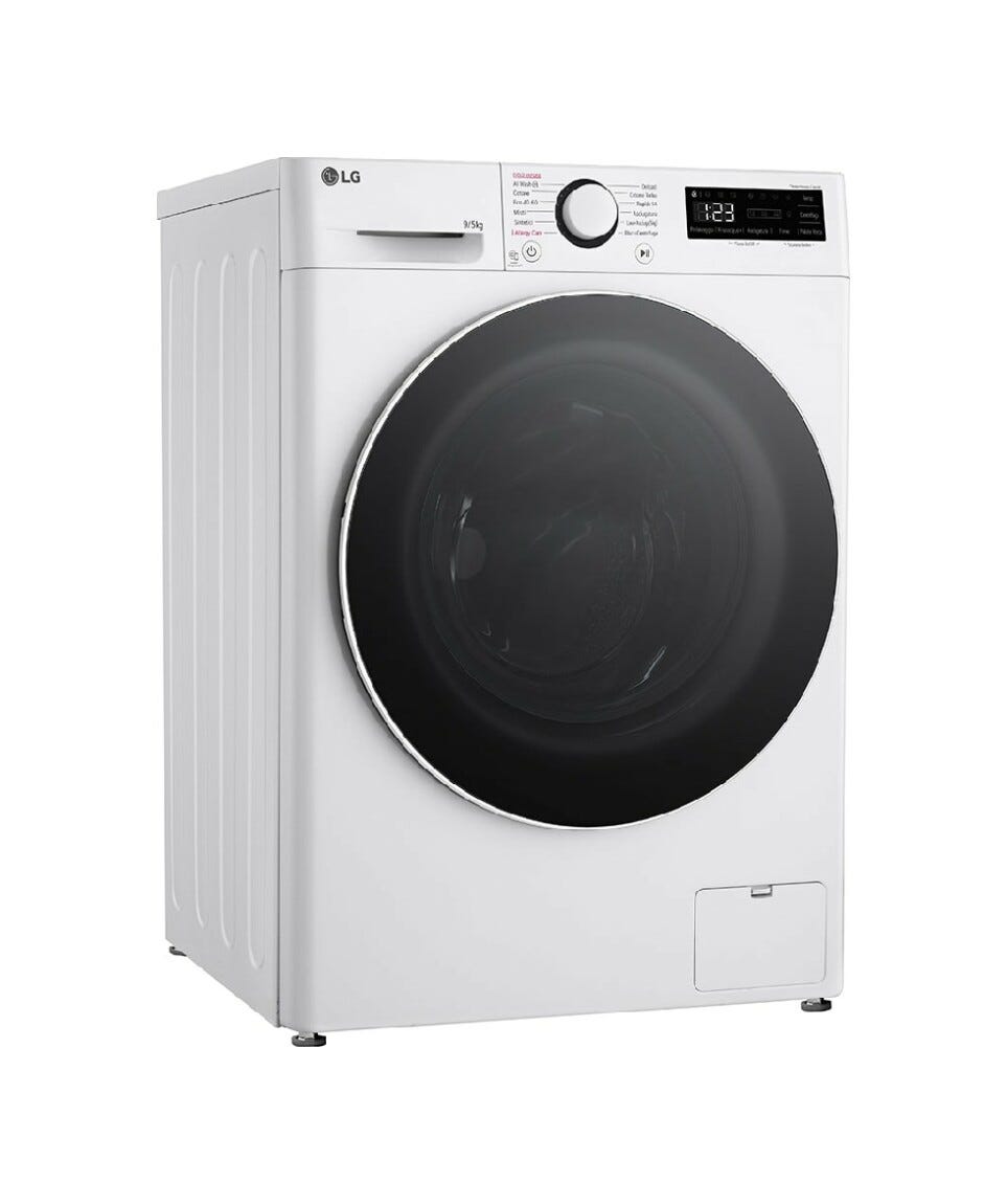 LG D2R5S09TSWW Lavasciuga cm. 60 - lavaggio 9 kg - asciugatura 5 kg - bianco