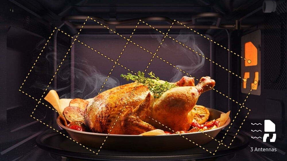 Samsung MG23T5018CW/BA Forno a microonde con grill cm. 49 - bianco