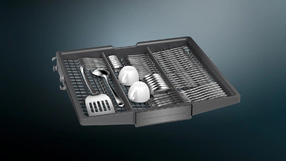 Siemens SN55ZS07CE IQ500 Lavastoviglie integrata parziale cm. 60 - 14 coperti - frontalino nero/inox
