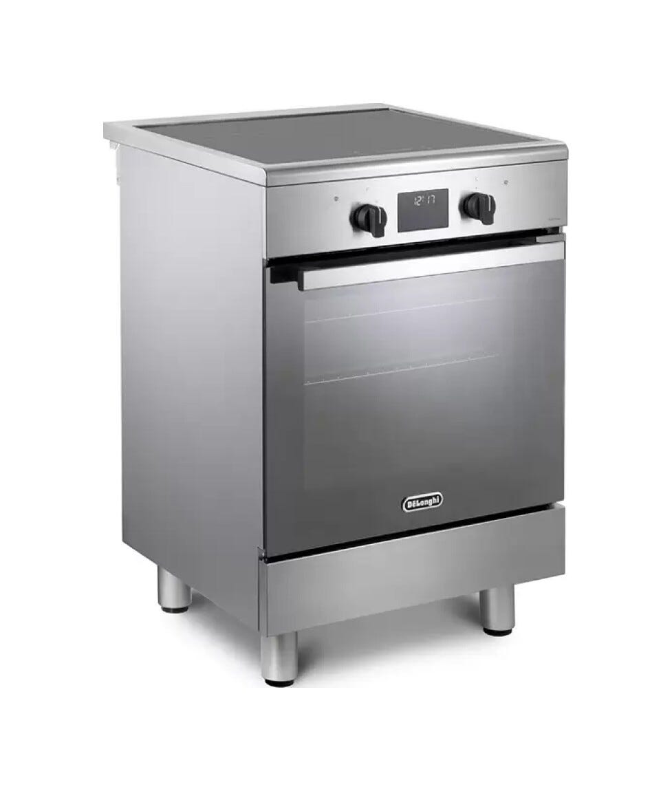 De Longhi DMX 64 INL TC2 Cucina da accosto cm. 60 - 4 zone induzione + 1 forno elettrico - inox