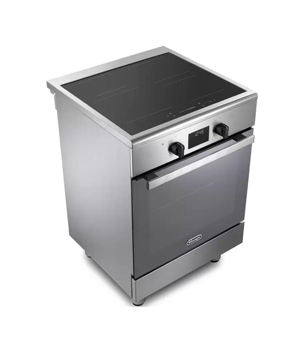De Longhi DMX 64 INL TC2 Cucina da accosto cm. 60 - 4 zone induzione + 1 forno elettrico - inox