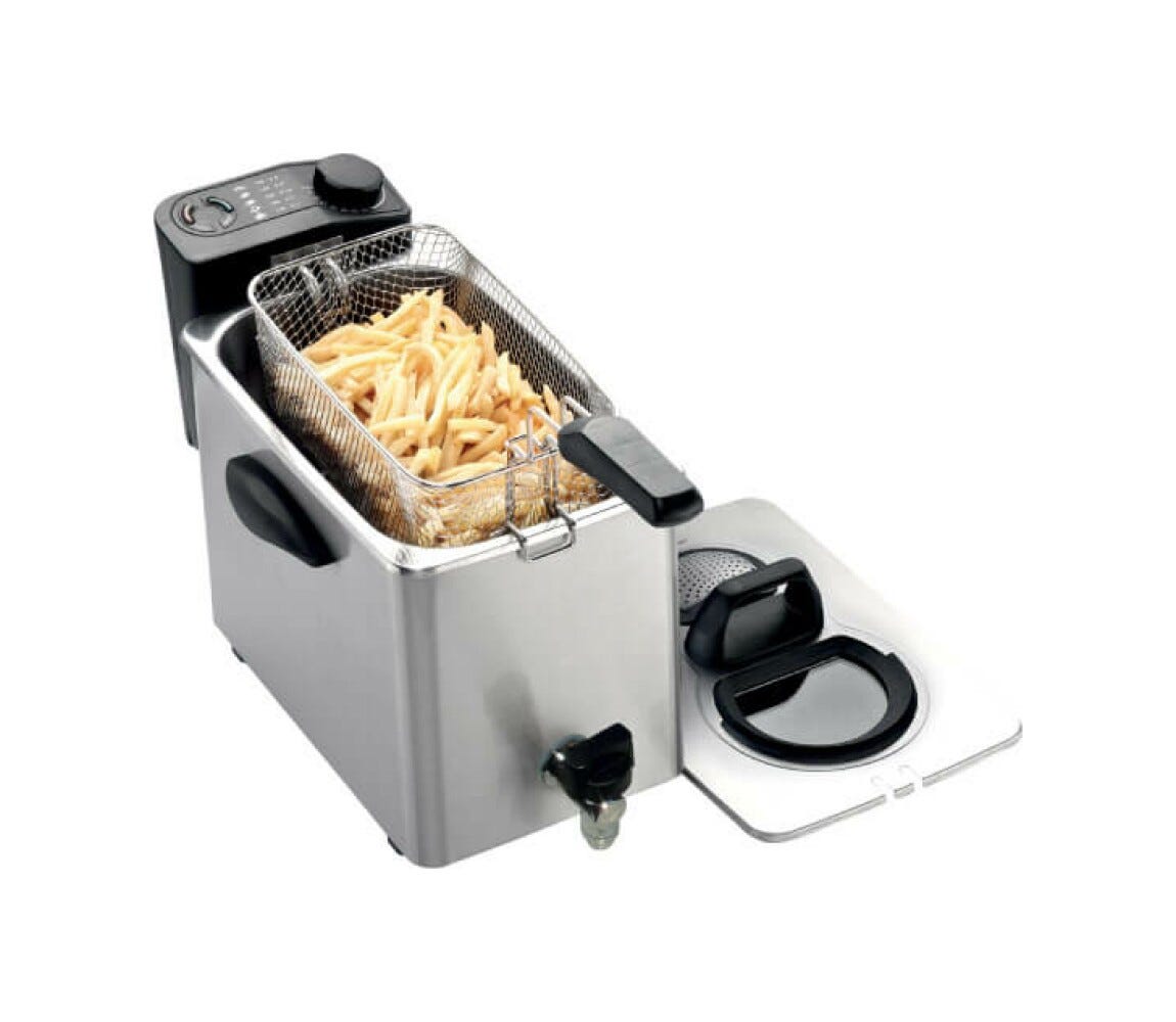 RGV FRY4NACCIAIO Friggitrice elettrica 4 lt - inox