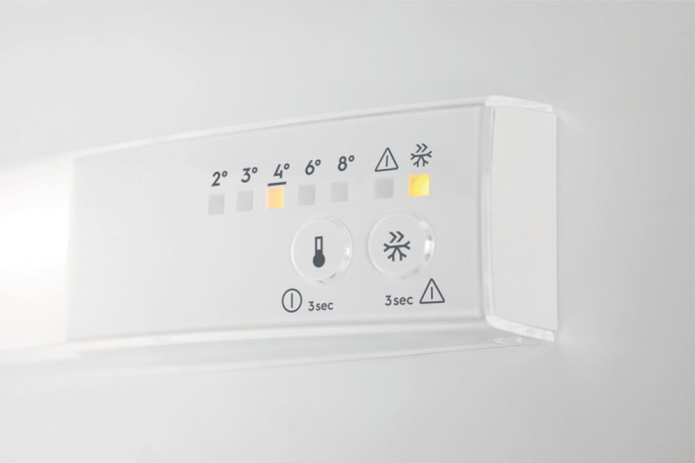 AEG NSC6N181ES 6000 Frigorifero con congelatore da incasso TwinTech Total No Frost, GreenZone, 257 L, Classe E