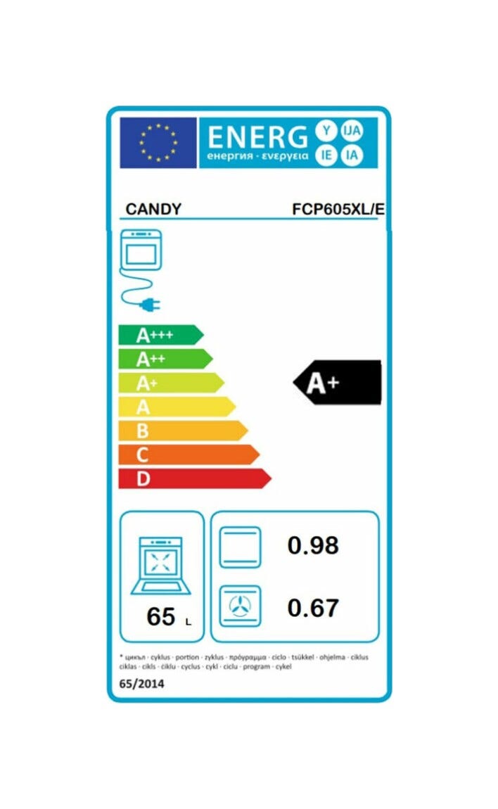 Candy FIDC X605 LIT Idea Forno elettrico cm. 60 - inox