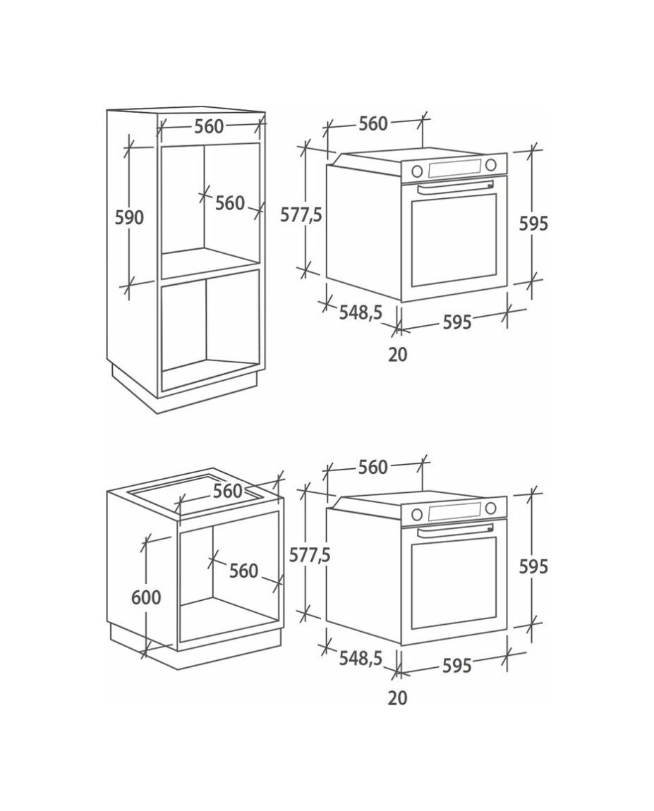 Candy FIDC X605 LIT Idea Forno elettrico cm. 60 - inox