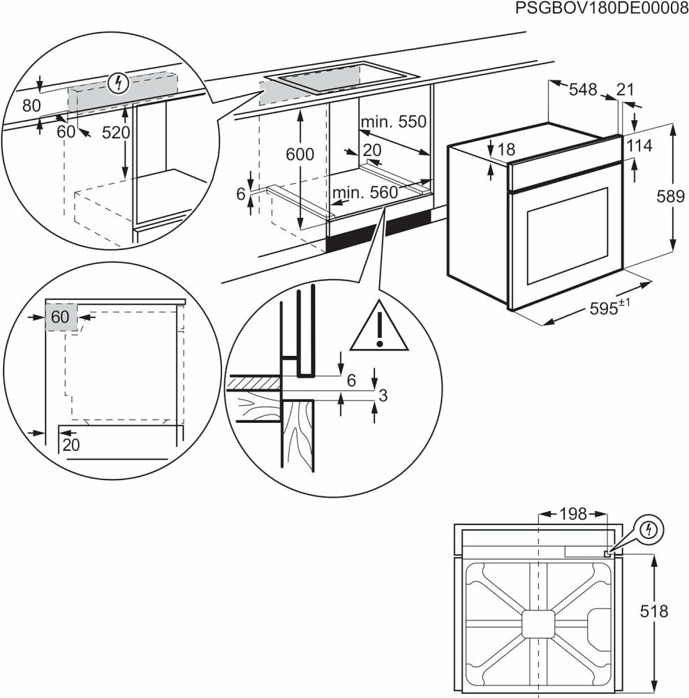Electrolux LOC5H40X2 700 Forno a vapore cm. 60 - inox