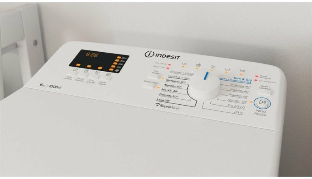 Indesit BTW S60400 SP/N Lavatrice a carica dall'alto cm. 40 - capacità 6 kg - bianco