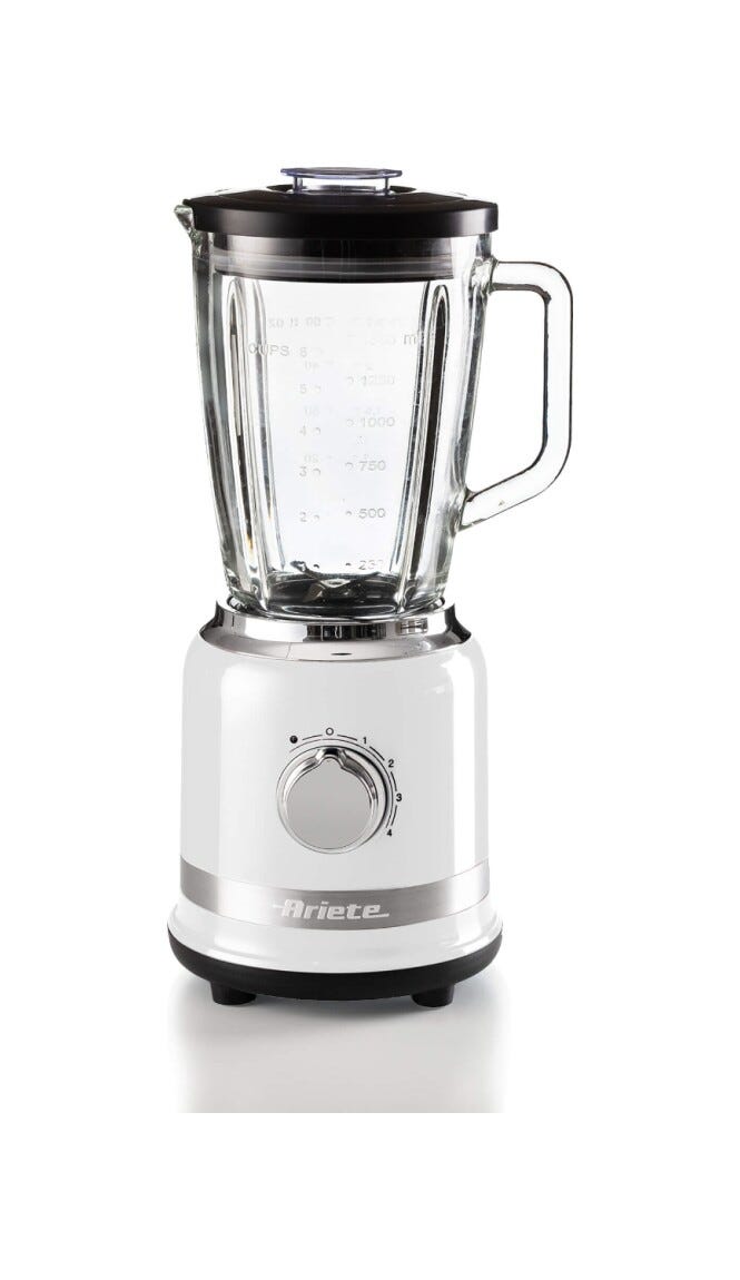 Ariete 0585/01 Moderna Frullatore con tazza in vetro - bianco