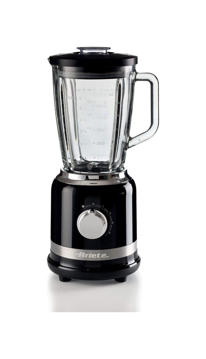Ariete 0585/02 Frullatore con tazza in vetro - nero