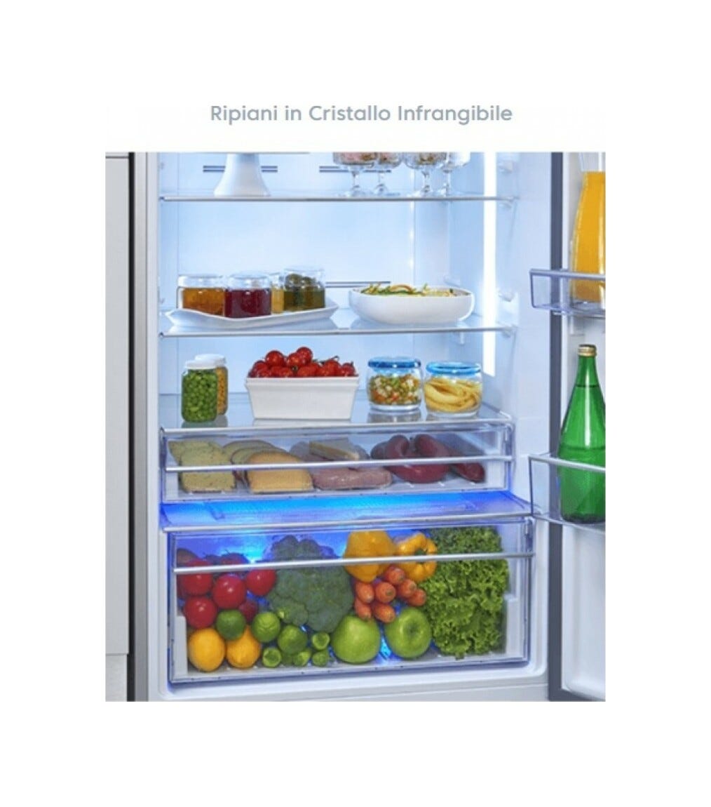 Beko BCSA285K4SN1 Frigorifero con congelatore ad incasso cm. 54 h. 178 - lt. 271