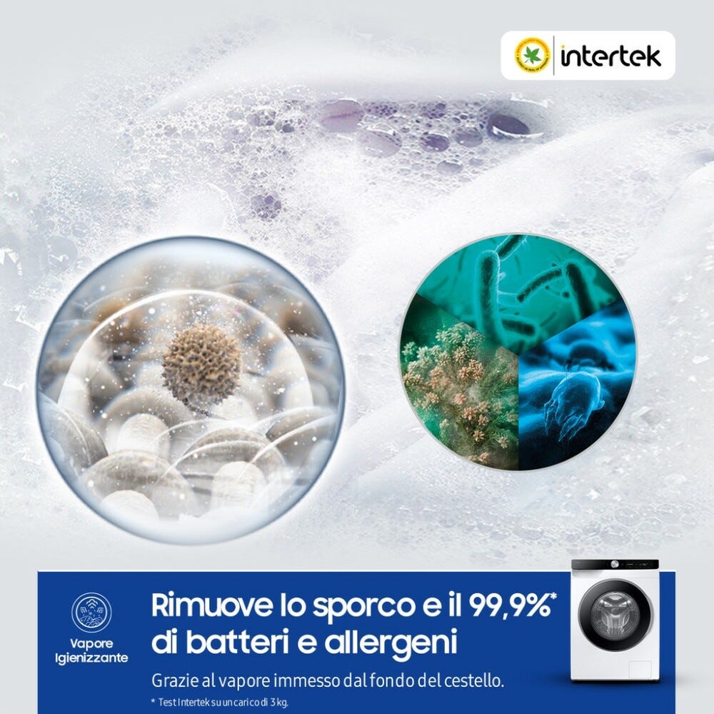Samsung WW11DG6B85LKU3 AI Control Lavatrice cm. 60 - capacità 11 kg - bianco