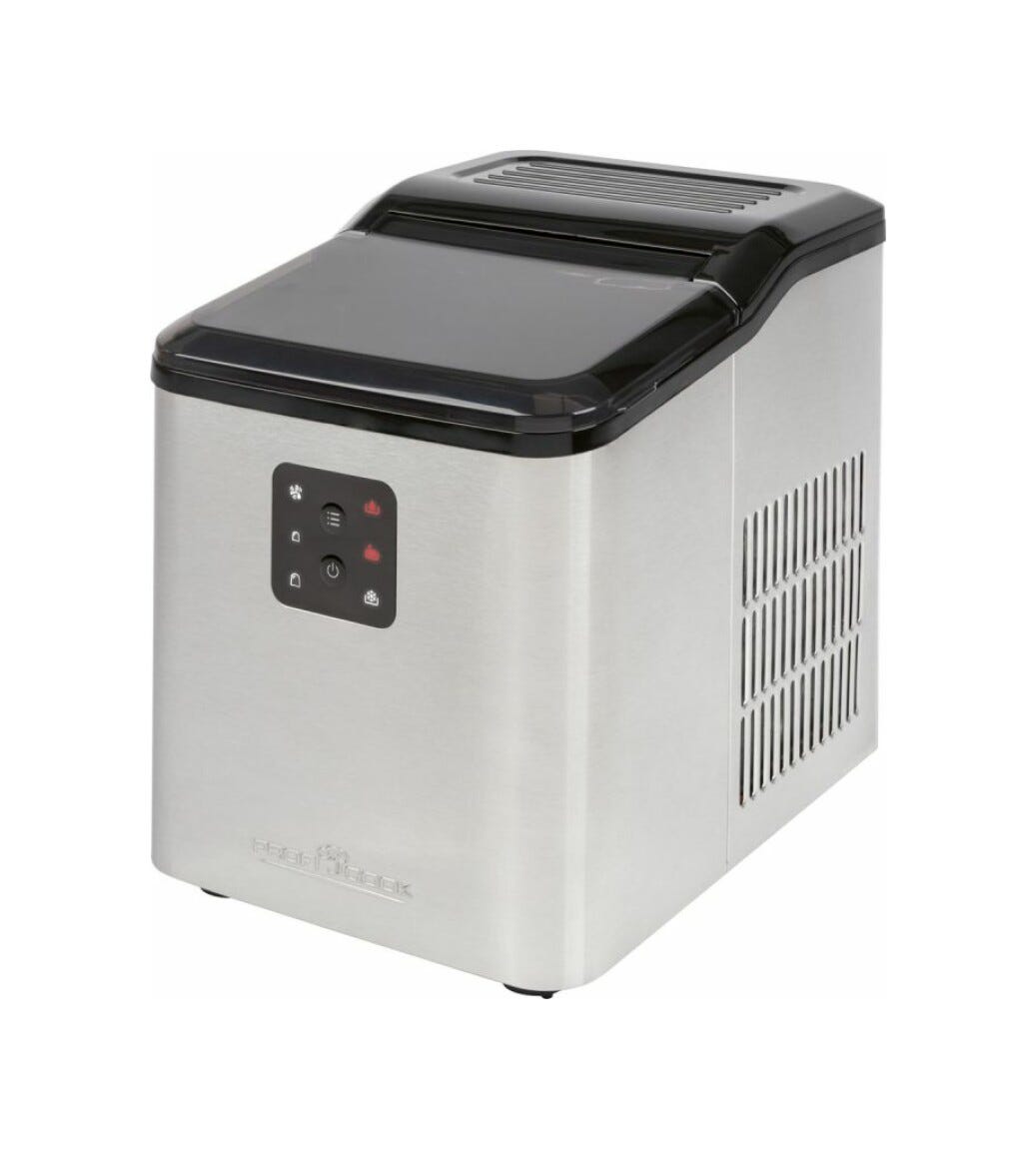 Clatronic PC-EWB 1253 Macchina per il ghiaccio cm. 22 h. 30 - capacità 12 kg - inox