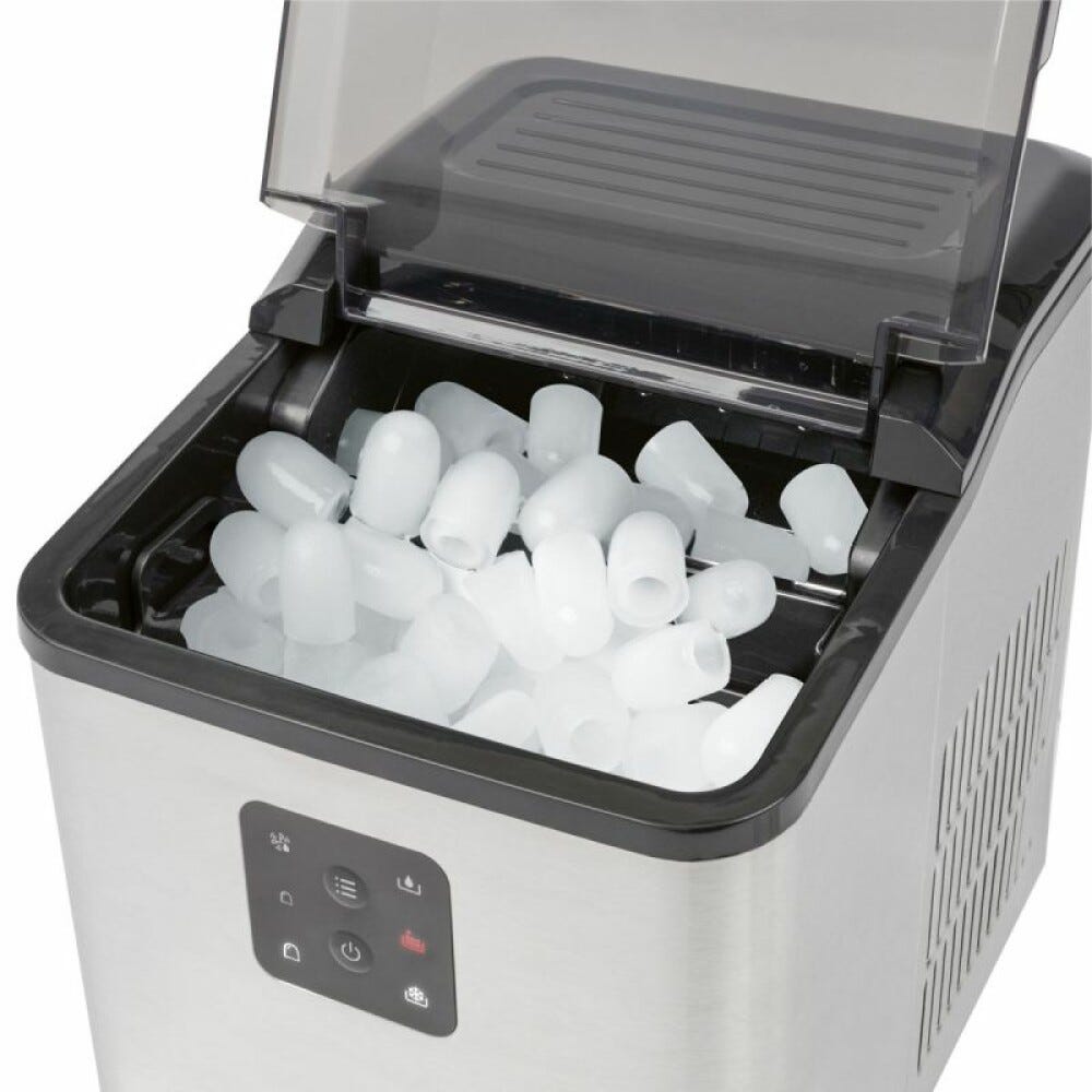 Clatronic PC-EWB 1253 Macchina per il ghiaccio cm. 22 h. 30 - capacità 12 kg - inox