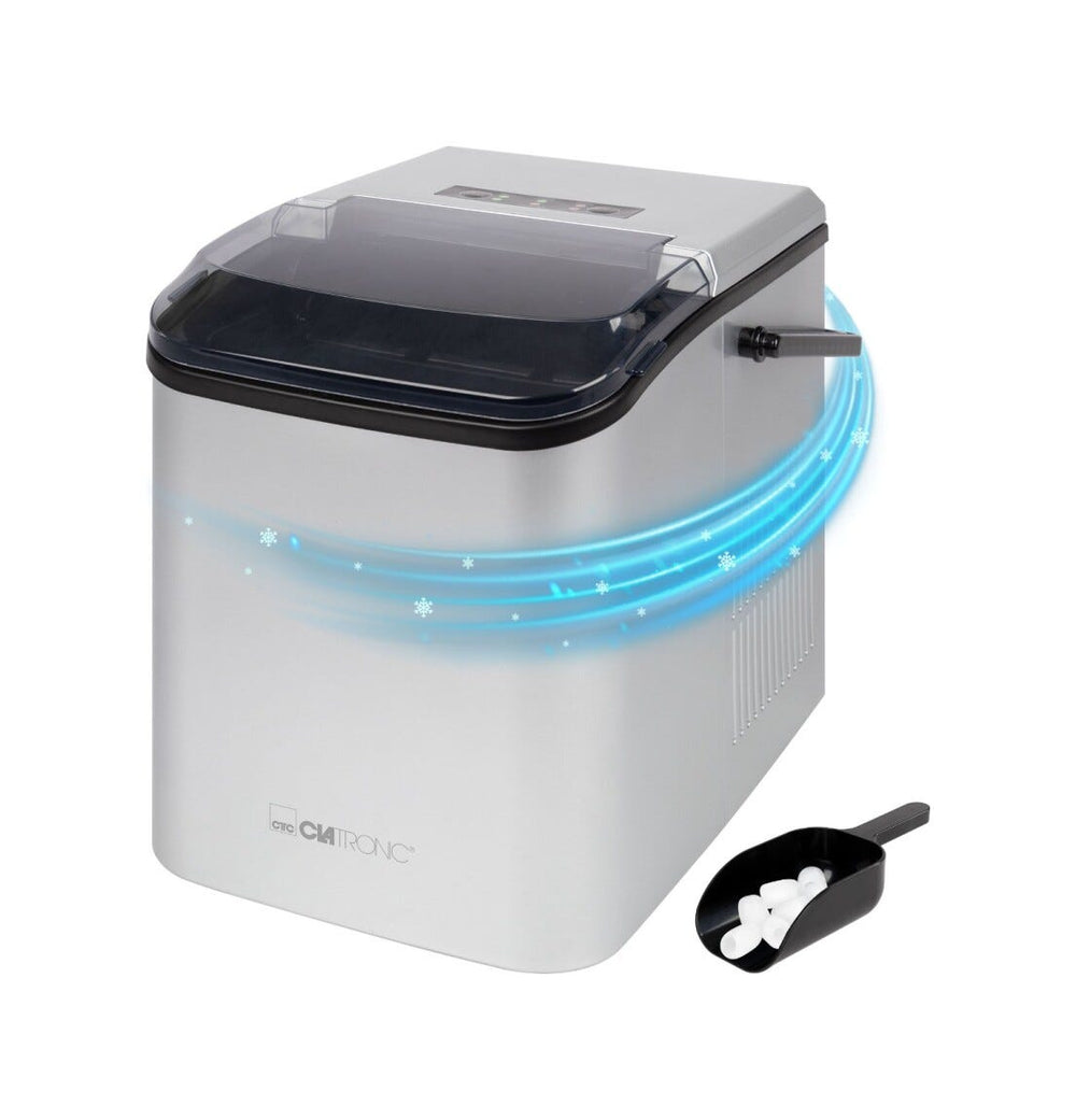 Clatronic EWB 3785 Macchina per il ghiaccio cm. 26 h. 29 - 12 kg - silver