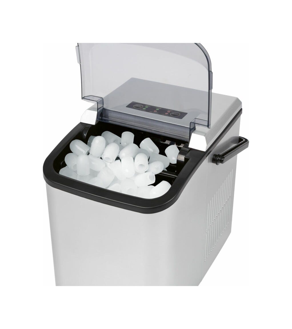 Clatronic EWB 3785 Macchina per il ghiaccio cm. 26 h. 29 - 12 kg - silver