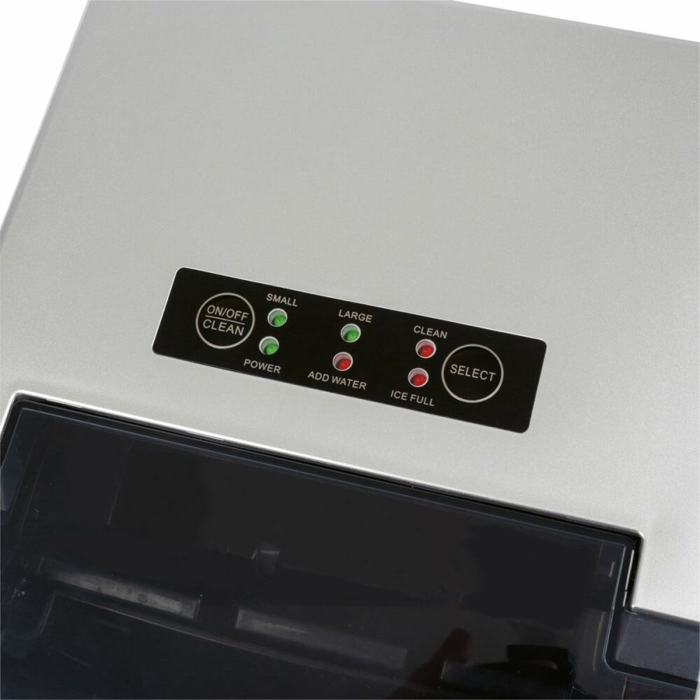 Clatronic EWB 3785 Macchina per il ghiaccio cm. 26 h. 29 - 12 kg - silver
