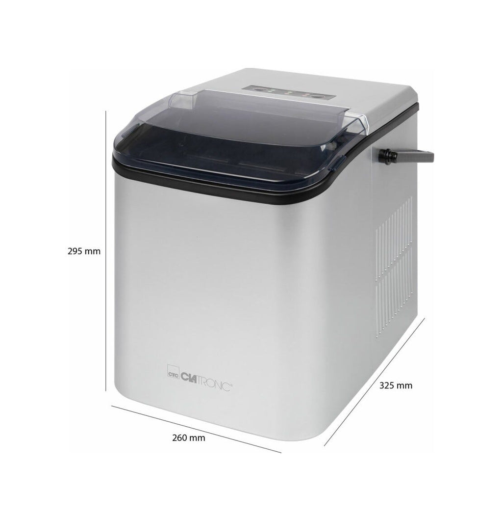 Clatronic EWB 3785 Macchina per il ghiaccio cm. 26 h. 29 - 12 kg - silver