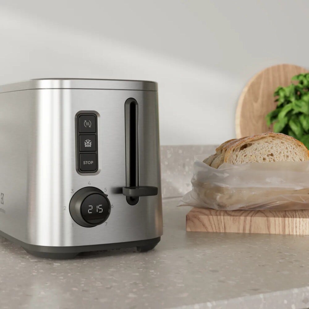 Electrolux E5T1-4ST Tostapane a 2 scomparti - inox