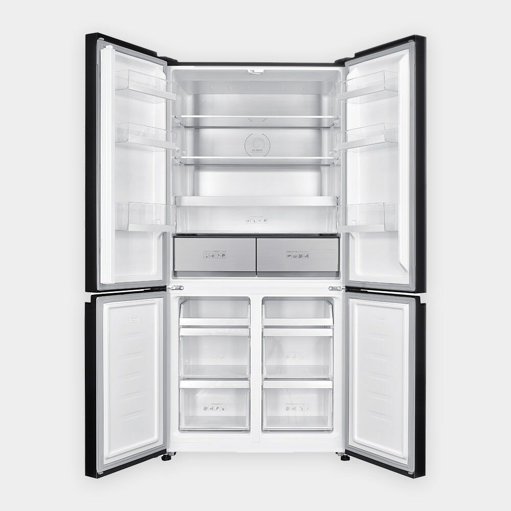 Cromberg HRH 4P 73 BX Frigorifero con congelatore 4 porte - cm. 91 h. 190 - lt. 522 - black inox