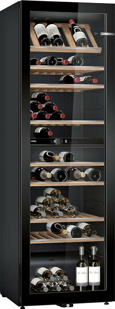 Bosch KWK36ABGA Serie 6 Cantina vino a libera installazione - cm. 60 h. 186 - 199 bottiglie - nero