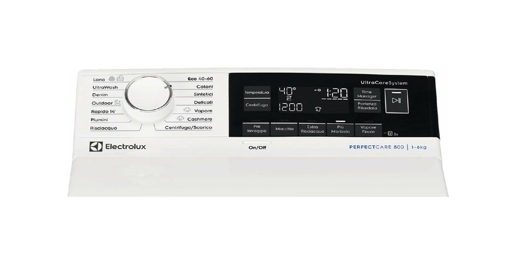Electrolux EW8T363A 800 Lavatrice a carica dall'alto cm. 40 - capacità 6 kg - bianco