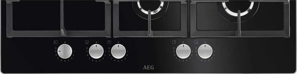 AEG HKB75820NB Gas On Glss Serie 6000 Piano cottura a gas cm. 75 - vetro nero