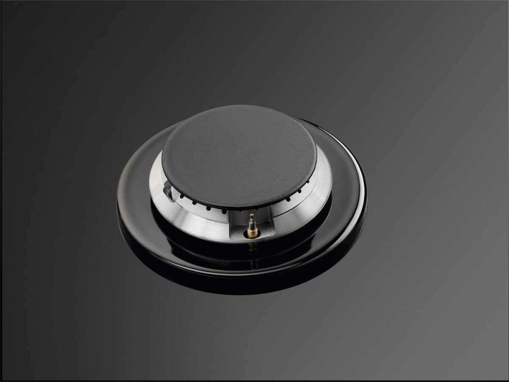 AEG HKB75820NB Gas On Glss Serie 6000 Piano cottura a gas cm. 75 - vetro nero