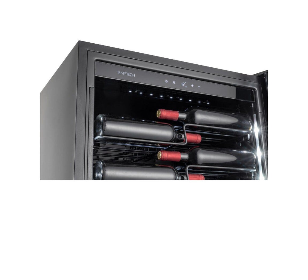 Temptech CPRO1800SX Copenaghen Cantina vino a libera installazione - cm. 66 h. 184 - 143 bottiglie - inox