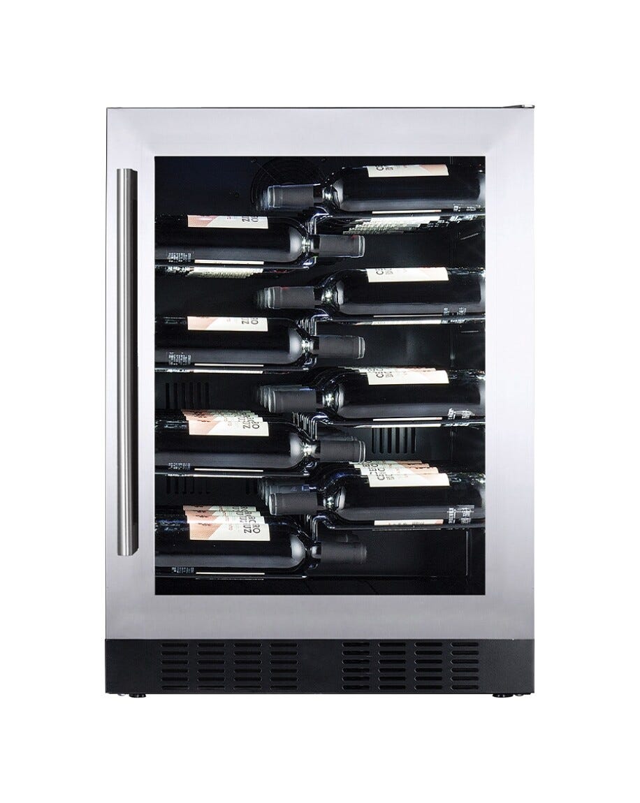 Temptech CPROX60SX Copenhagen Cantina vini da incasso cm. 60 h. 81 - 40 bottiglie - inox