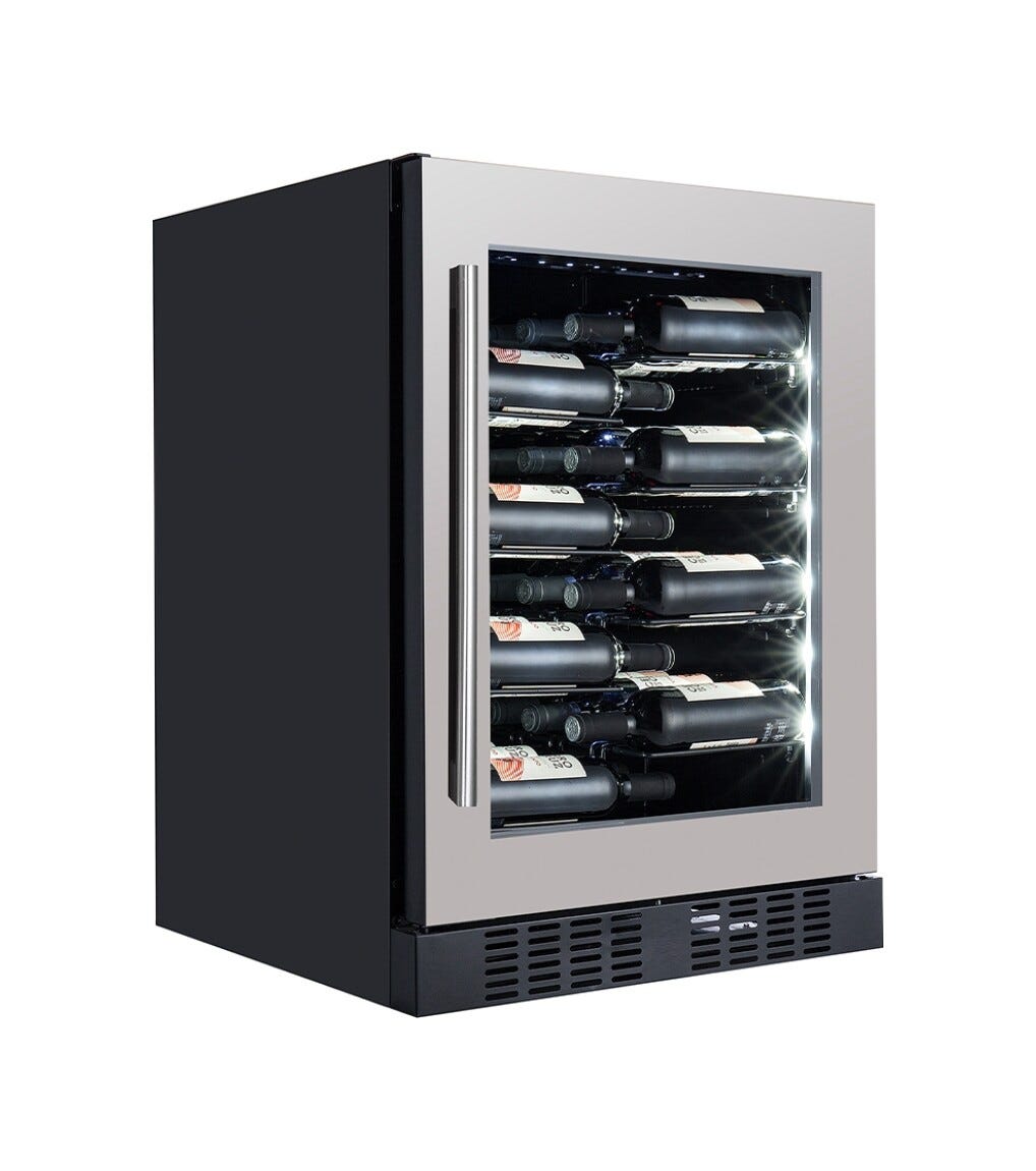 Temptech CPROX60SX Copenhagen Cantina vini da incasso cm. 60 h. 81 - 40 bottiglie - inox