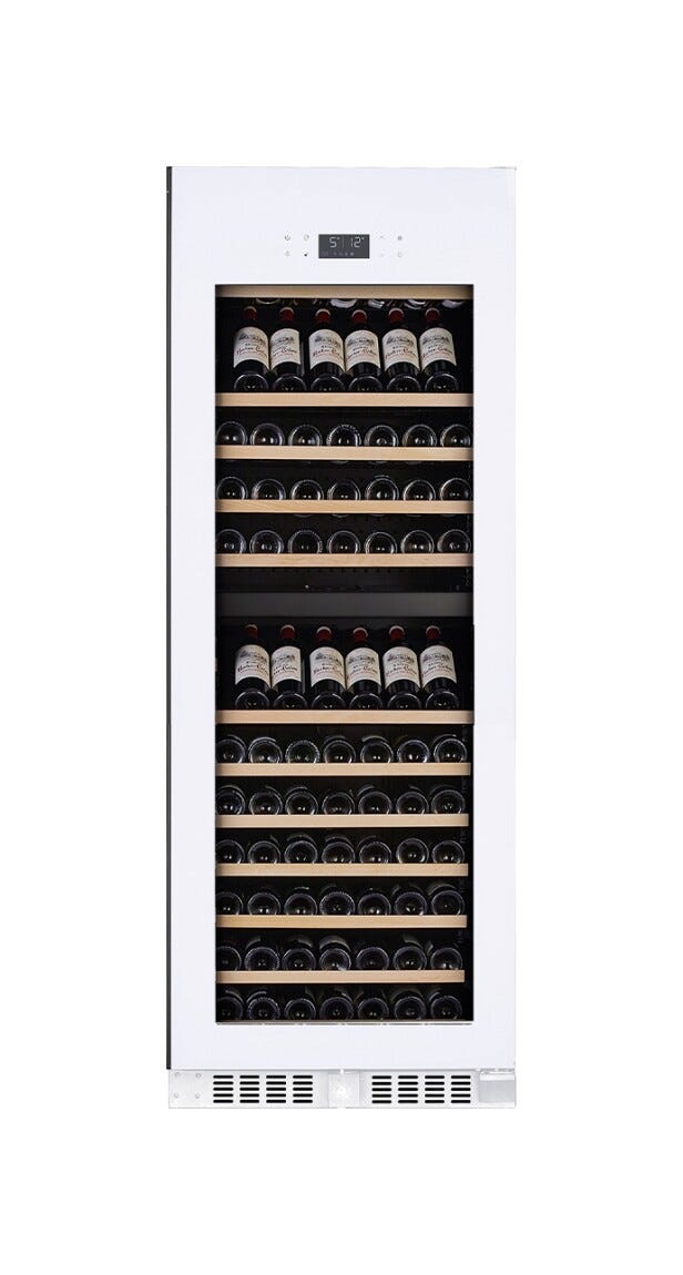 Temptech E1000DRW Elegance Cantina vino a libera installazione - cm. 66 h. 184 - 153 bottiglie - bianco