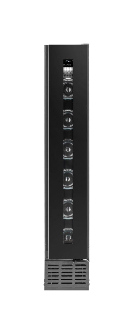 Temptech OX15SRB Oslo Cantina vini da incasso cm. 15 h. 81 - 6 bottiglie - nero