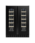 Temptech OX2DX60DRB Oslo Cantina vini da incasso cm. 60 h. 81 - 38 bottiglie - nero