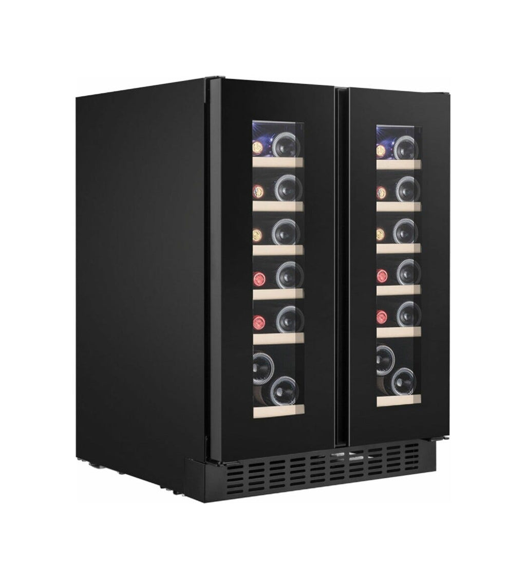 Temptech OX2DX60DRB Oslo Cantina vini da incasso cm. 60 h. 81 - 38 bottiglie - nero