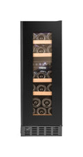 Temptech OX30DRB Oslo Cantina vini da incasso cm. 30 h. 81 - 17 bottiglie - nero