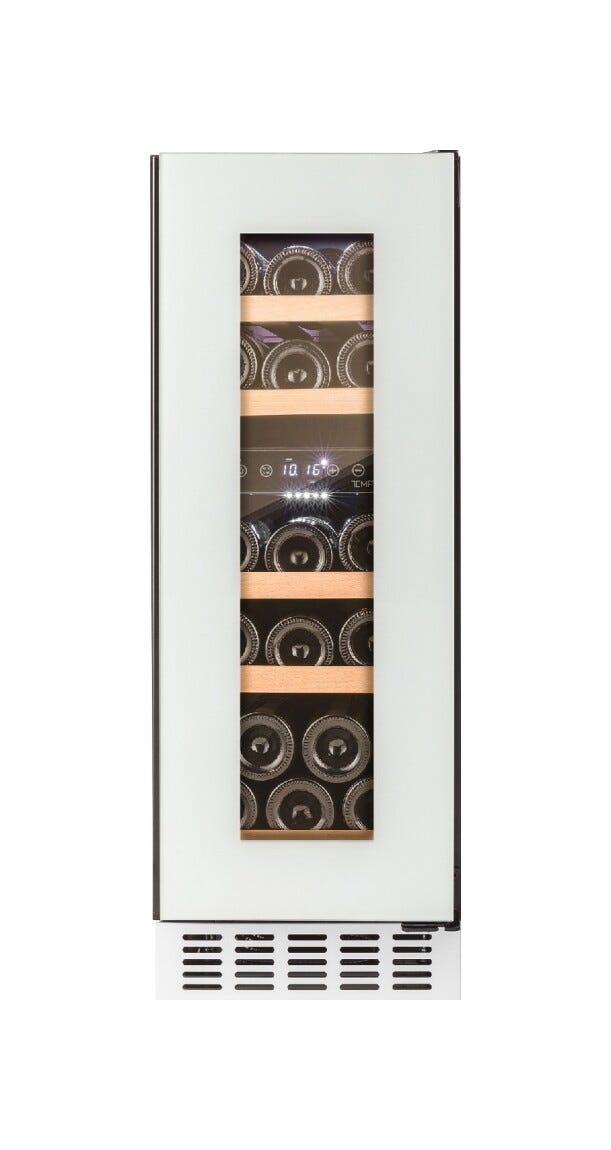 Temptech OX30DRW Oslo Cantina vini da incasso cm. 30 h. 81 - 17 bottiglie - bianco