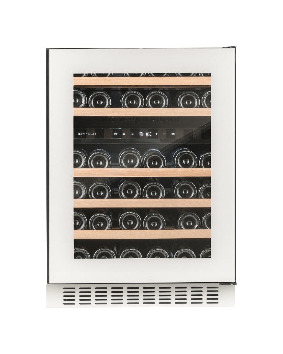 Temptech OX60DRW Oslo Cantina vini da incasso cm. 60 h. 81 - 46 bottiglie - bianco