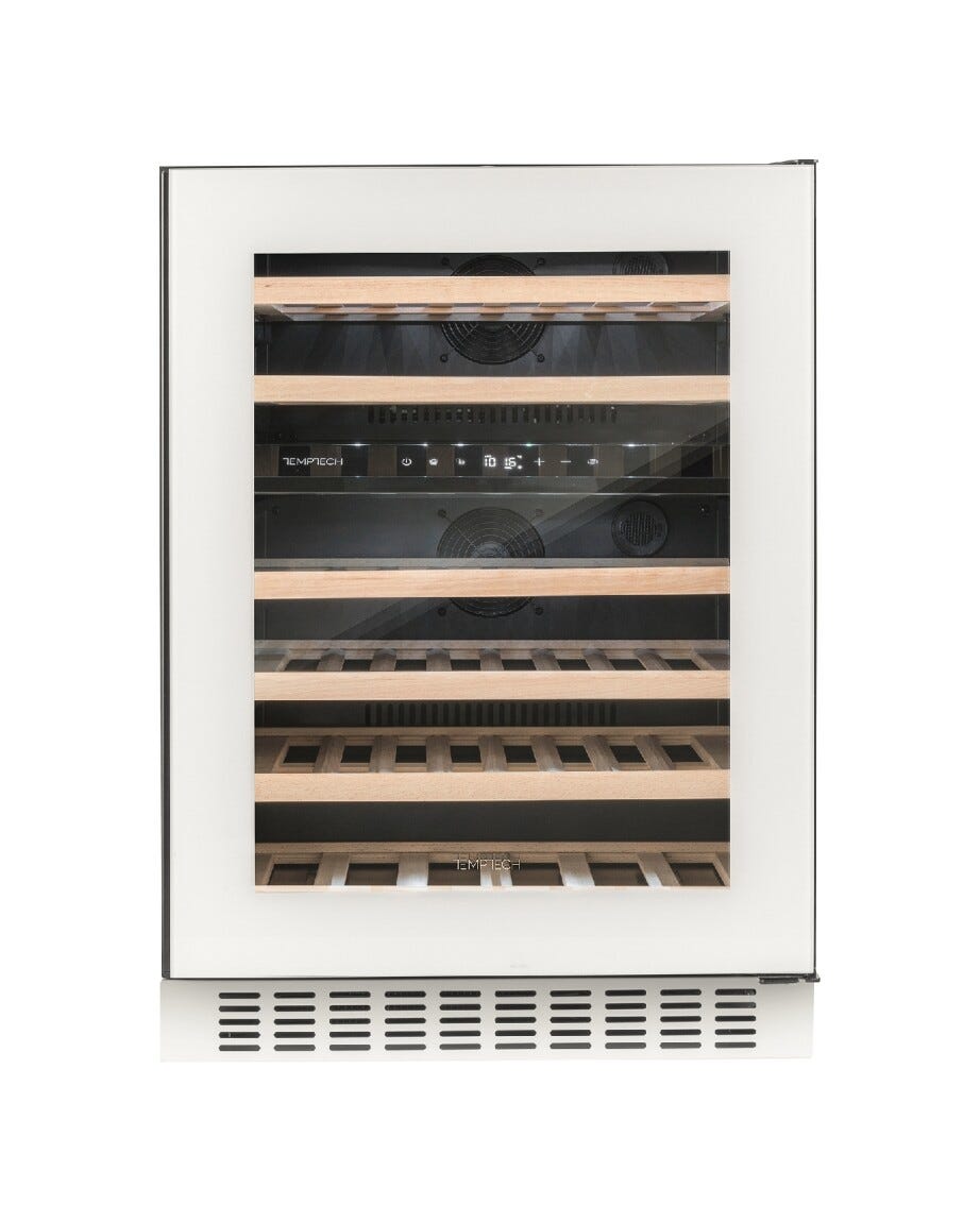 Temptech OX60DRW Oslo Cantina vini da incasso cm. 60 h. 81 - 46 bottiglie - bianco