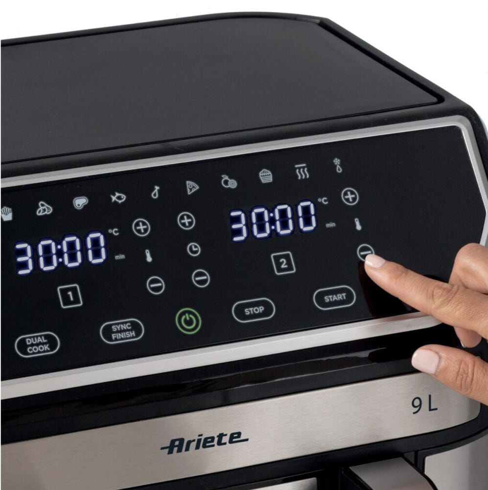 Ariete 4625/00 Friggitrice ad aria 9 lt - nero