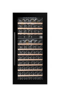 Temptech OZ124DB Oslo Cantina vini da incasso - cm. 59 h. 123 - 74 bottiglie - nero