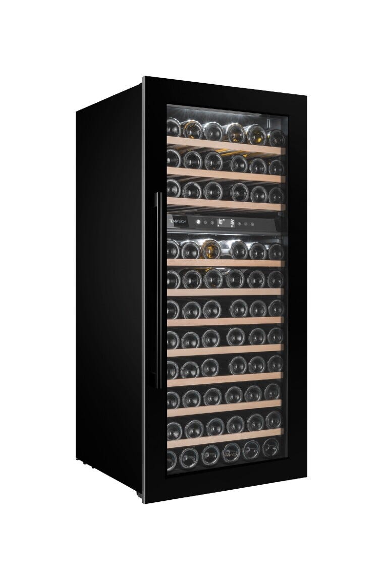 Temptech OZ124DB Oslo Cantina vini da incasso - cm. 59 h. 123 - 74 bottiglie - nero