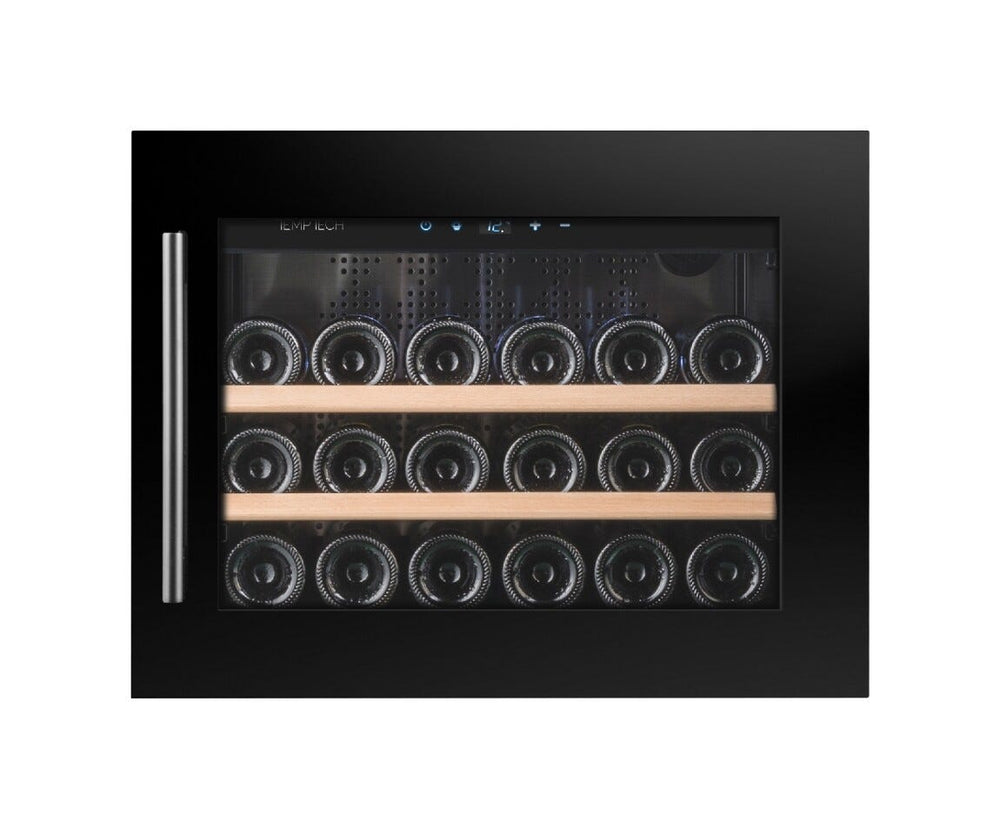 Temptech OZ45SB Oslo Cantina vini da incasso - cm. 60 h. 46 - 18 bottiglie - nero