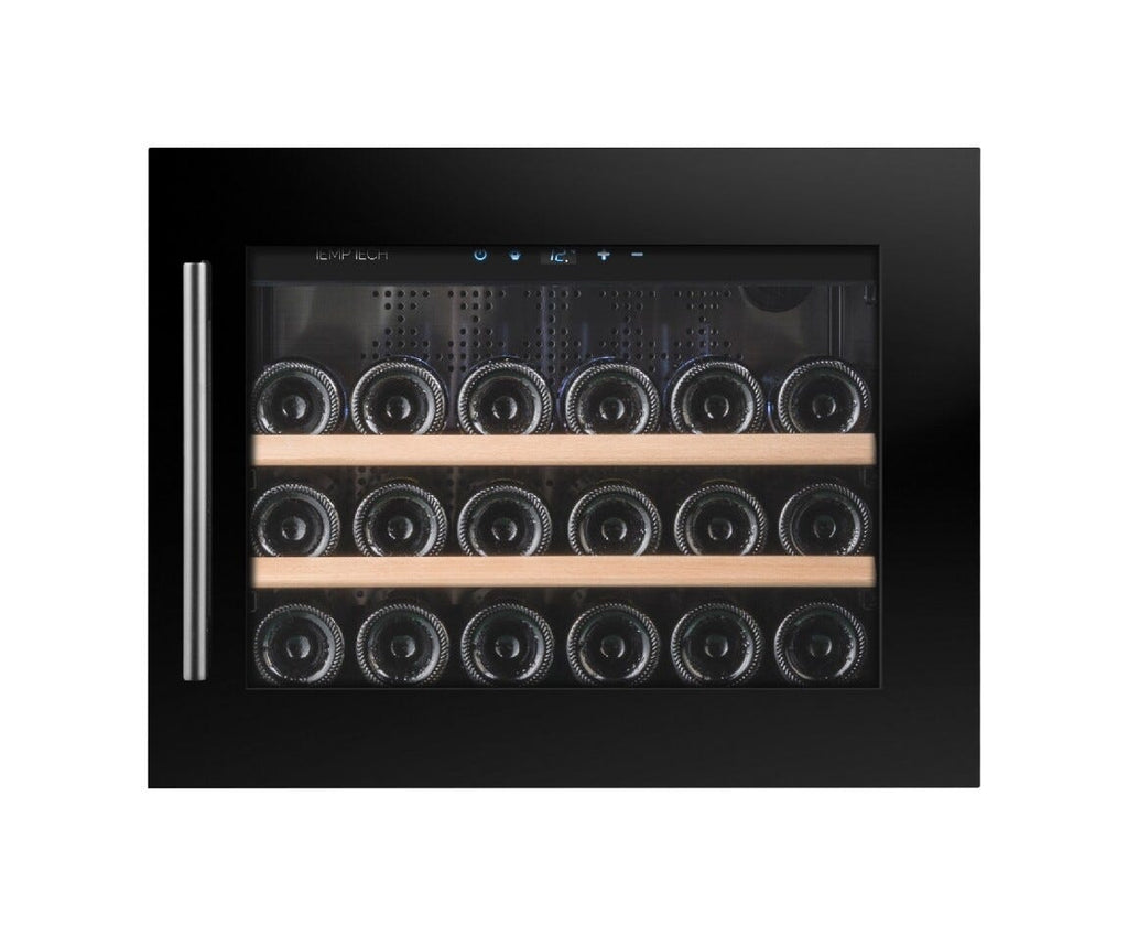 Temptech OZ45SB Oslo Cantina vini da incasso - cm. 60 h. 46 - 18 bottiglie - nero