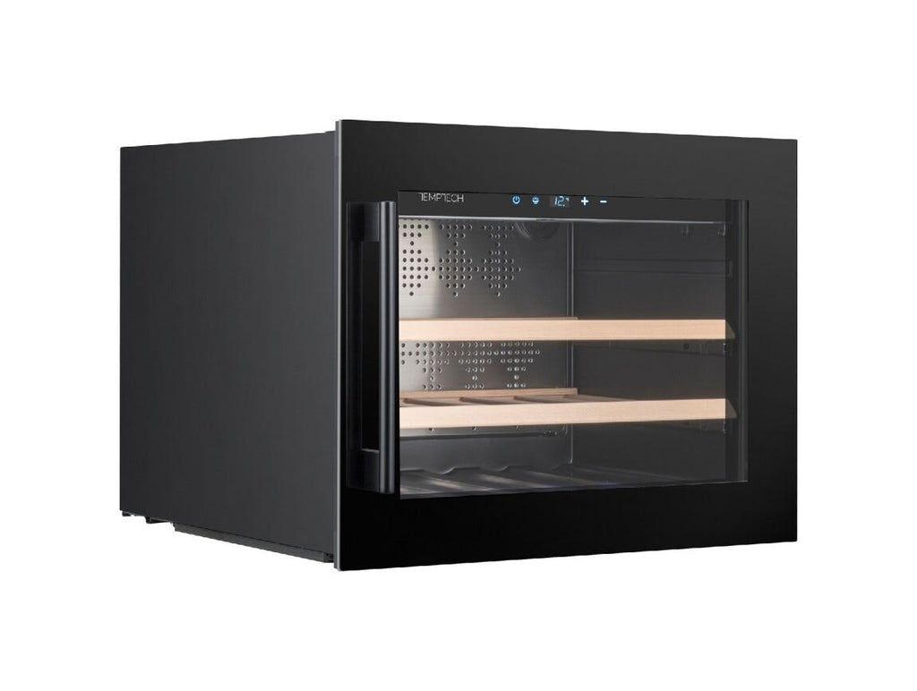 Temptech OZ45SB Oslo Cantina vini da incasso - cm. 60 h. 46 - 18 bottiglie - nero
