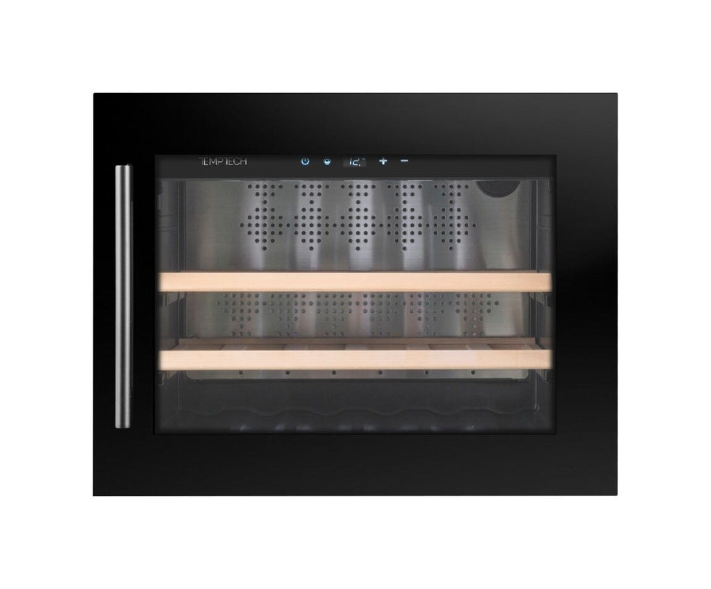 Temptech OZ45SB Oslo Cantina vini da incasso - cm. 60 h. 46 - 18 bottiglie - nero