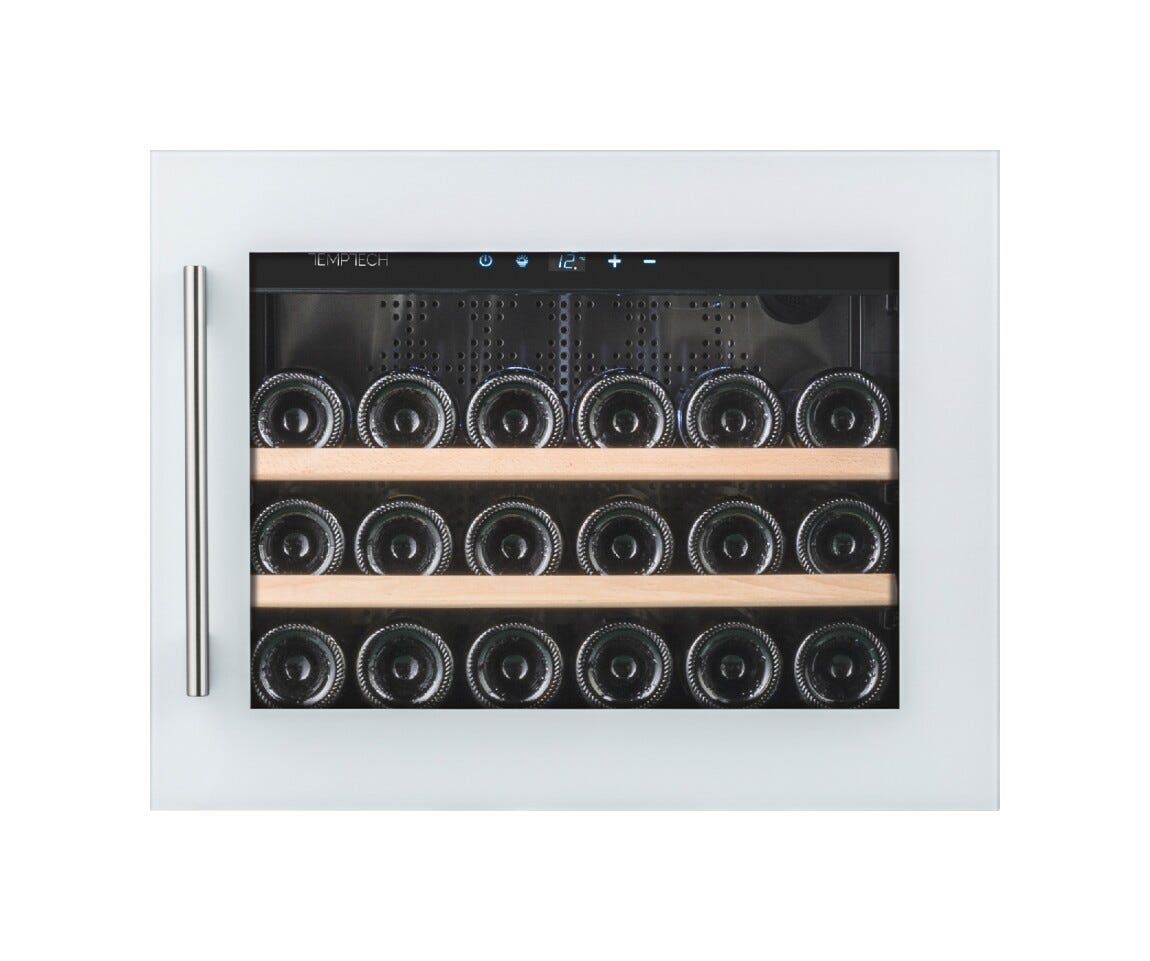 Temptech OZ45SW Oslo Cantina vini da incasso - cm. 60 h. 46 - 18 bottiglie - bianco