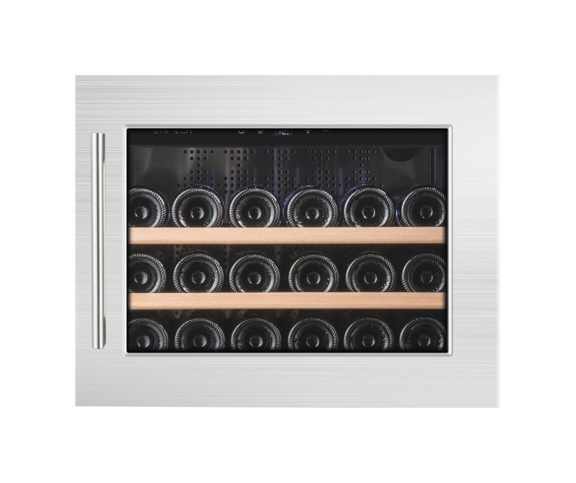 Temptech OZ45SX Oslo Cantina vini da incasso - cm. 60 h. 46 - 18 bottiglie - inox