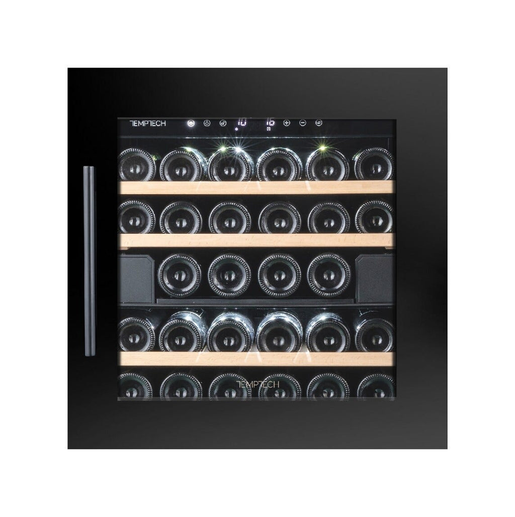 Temptech OZ60DB Oslo Cantina vini da incasso - cm. 59 h. 59 - 28 bottiglie - nero