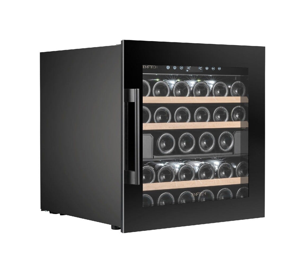 Temptech OZ60DB Oslo Cantina vini da incasso - cm. 59 h. 59 - 28 bottiglie - nero